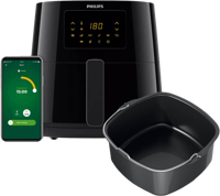 Philips Essential Rapid Air-technologie, 1,2 kg, 6,2 l, zwart, Airfryer XL - thumbnail