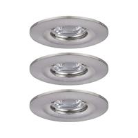 Paulmann 94301 EBL Nova mini Coin LED-inbouwlamp Set van 3 stuks LED-module LED vast ingebouwd 4 W IJzer - thumbnail
