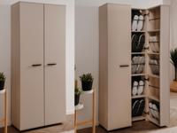 Schoenenkast LUGOCHA 2 deuren beige - thumbnail