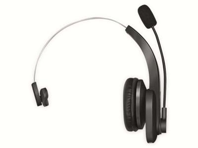 LogiLink BT0059 On Ear headset Bluetooth Mono Zwart Telefoon