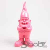 Kabouter hart 10x13x29.5cm fuchsia - thumbnail