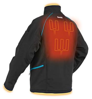 Makita Verwarmde jas M | Zonder accu&apos;s, lader, inclusief jasadapter - DCJ205ZM