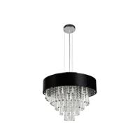 Searchlight KroonluchterGlamour zwart met chroom - 50818-5BK - thumbnail