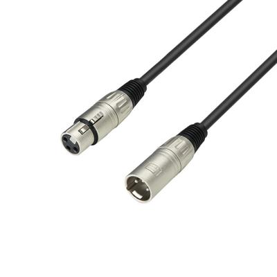 Adam Hall K3MMF0100 XLR Verbindingskabel [1x XLR-bus - 1x XLR-stekker] 1.00 m Zwart