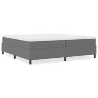 Boxspring bed Lichtgrijs 200 x 200 cm Katoenen stof - thumbnail