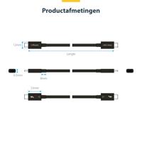 Voedingskabel Startech TBLT5MM1M240W Zwart 1 m - thumbnail