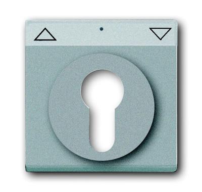 Busch-Jaeger 2CKA001710A3662 Sleutelschakelaar, Sleuteltoets Afdekking Future lineair Witaluminium (RAL 9006), Aluminium 1 stuk(s)