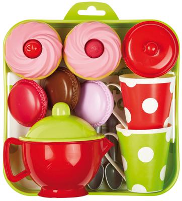 Ecoiffier 100 chef theeset met dienblad