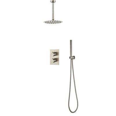 Inbouw Regendouche BWS Exclusive Volledig 304 RVS 20cm met Handdouche Plafondmontage