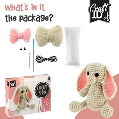Craft ID Haakpakket konijntje - incl. naald en draad