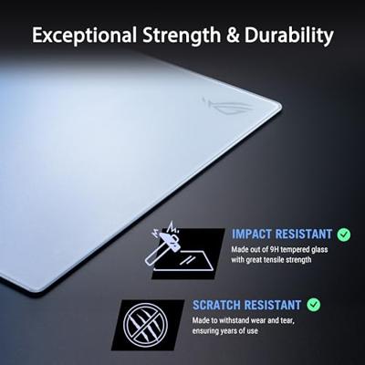 Asus ROG Moonstone Ace L Gaming muismat Antislip Wit