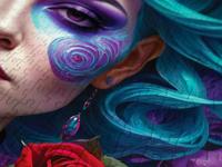 Gothic Flowers Portrait Puzzel 1000 Stukjes - thumbnail