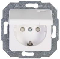 Kopp 117113086 Wandcontactdoos met randaarde Inzetstuk Europa Arctisch-wit, Mat 1 stuk(s) - thumbnail