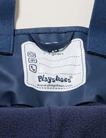 Playshoes regenbroek bretels fleece gevoerd Uni Marine-140 - thumbnail