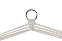 Trädgårdsstol Home ESPRIT Wit Natuurlijk Katoen Hout 90 x 50 x 130 cm - thumbnail