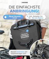 Fietstas Büchel 100% waterdicht 25,4 liter - zwart - thumbnail