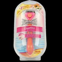 Wilkinson Quattro woman coral razor 1 Stuks - thumbnail