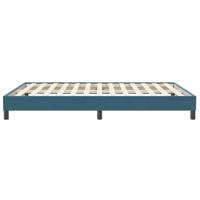 Bedframe zonder matras 140x210 cm fluweel donkerblauw - thumbnail