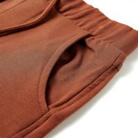Kindershorts met trekkoord 128 bruin - thumbnail