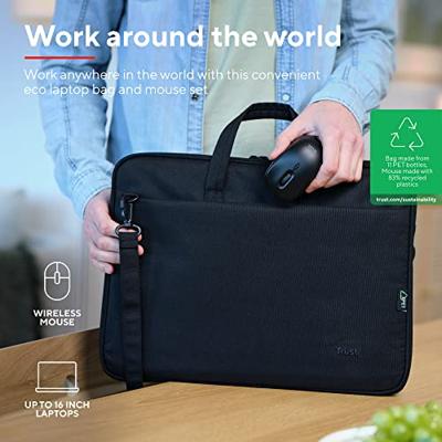 Trust Bologna Laptoptas en muisset Laptop tas Zwart - thumbnail