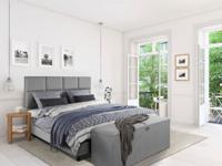 Beddenleeuw Dekenkist 140x40x55 Grijs - thumbnail