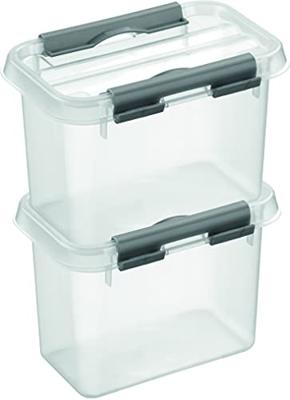 Sunware Q-line box 0,8 liter transp/metaal