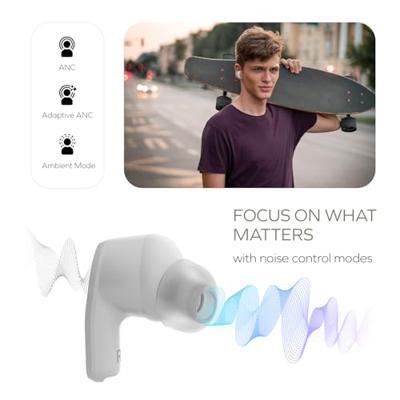 Creative Zen Air SXFI In Ear oordopjes Bluetooth Wit Bestand tegen zweet, Waterbestendig, Indicator voor batterijstatus, Incl. oplaad- en dockingstation
