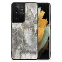 Samsung Galaxy S21 Ultra Marmeren Print Telefoonhoesje Beton Print - thumbnail