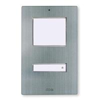 m-e modern-electronics KT 1-EG Belknop Met adresveld, Met naambord 1-voudig RVS 12 V/1 A - thumbnail