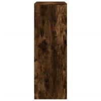 Dressoir met LED 77x34x100 cm bewerkt hout gerookt eikenkleurig - thumbnail