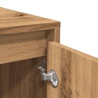 Dressoir 70x41x75 cm bewerkt hout artisanaal eikenkleur - thumbnail