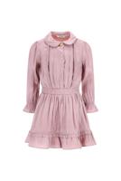 Le Chic winter jurk meisjes - roze - Swanta - silky, ruffle - thumbnail