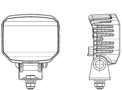 Hella Werkschijnwerper 12 V, 24 V Power Beam 1000 1GA 996 188-021 Nabijgebied belichting (b x h x d) 112 x 129 x 62 mm 850 lm 5700 K - thumbnail
