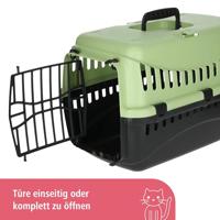 KERBL Expeditie transportbox voor honden - 48x32x32cm - Groen en donkergrijs - thumbnail