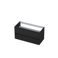 INK - Onderkast 2 Laden Greeploos Gelakt - 1000x450x520 Mm - Mat Antraciet - thumbnail