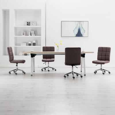 vidaXL Eetkamerstoelen 4 st stof taupe vidaXL Eetkamerstoelen 4 st stof taupe