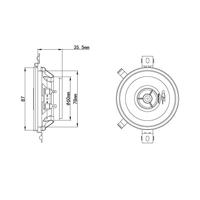 Alpine SXE-0825S autospeaker 2-weg 150 W Rond - thumbnail