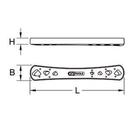 Uitlijngereedschap, 248 mm KS Tools 117.1723