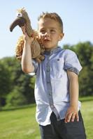 TRIXIE GIER GIJS STOF/PLUCHE MET GELUID 28 CM 2 ST - thumbnail