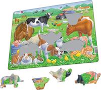 Selecta Larsen legpuzzel dieren - huisdieren en boerderijdieren, 15st. - thumbnail