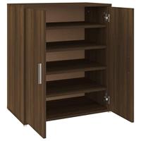 VidaXL Schoenenkast 60x35x70 cm bewerkt hout bruin eikenkleur - thumbnail