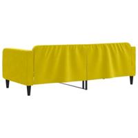 Slaapbank 90x200 cm fluweel geel - thumbnail