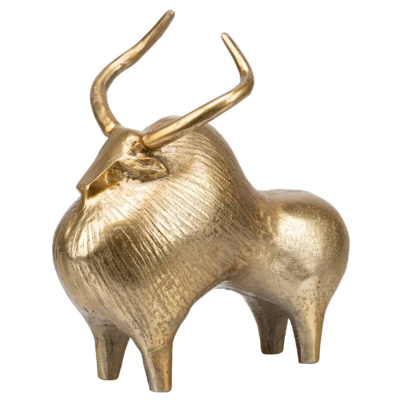 Ornament metaal - ornament Buffalo - ornament goud