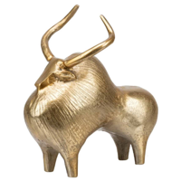 Ornament metaal - ornament Buffalo - ornament goud - thumbnail