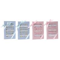 Slabbetjesset Home ESPRIT Roze Hemelsblauw Katoen 19 x 29 x 3 cm (4 Stuks) - thumbnail