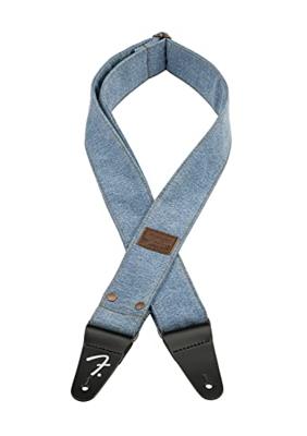 Fender x Wrangler® Riveted Denim Strap Light Indigo gitaarband