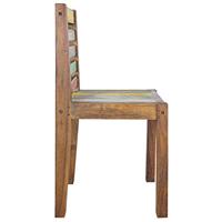 Eetkamerstoelen 4 st massief gerecycled hout - thumbnail