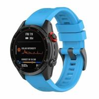 By Qubix - Siliconen sportbandje - Blauw - Compatible met Garmin Instinct 3 / Instinct E - 45mm - Compatible Garmin bandje - Bandbreedte: 22mm - thumbnail
