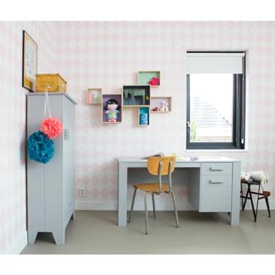 WOOOD Bureau 'Dennis', kleur betongrijs