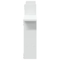 Wandschappen 2 st 50x12x50 cm bewerkt hout wit - thumbnail